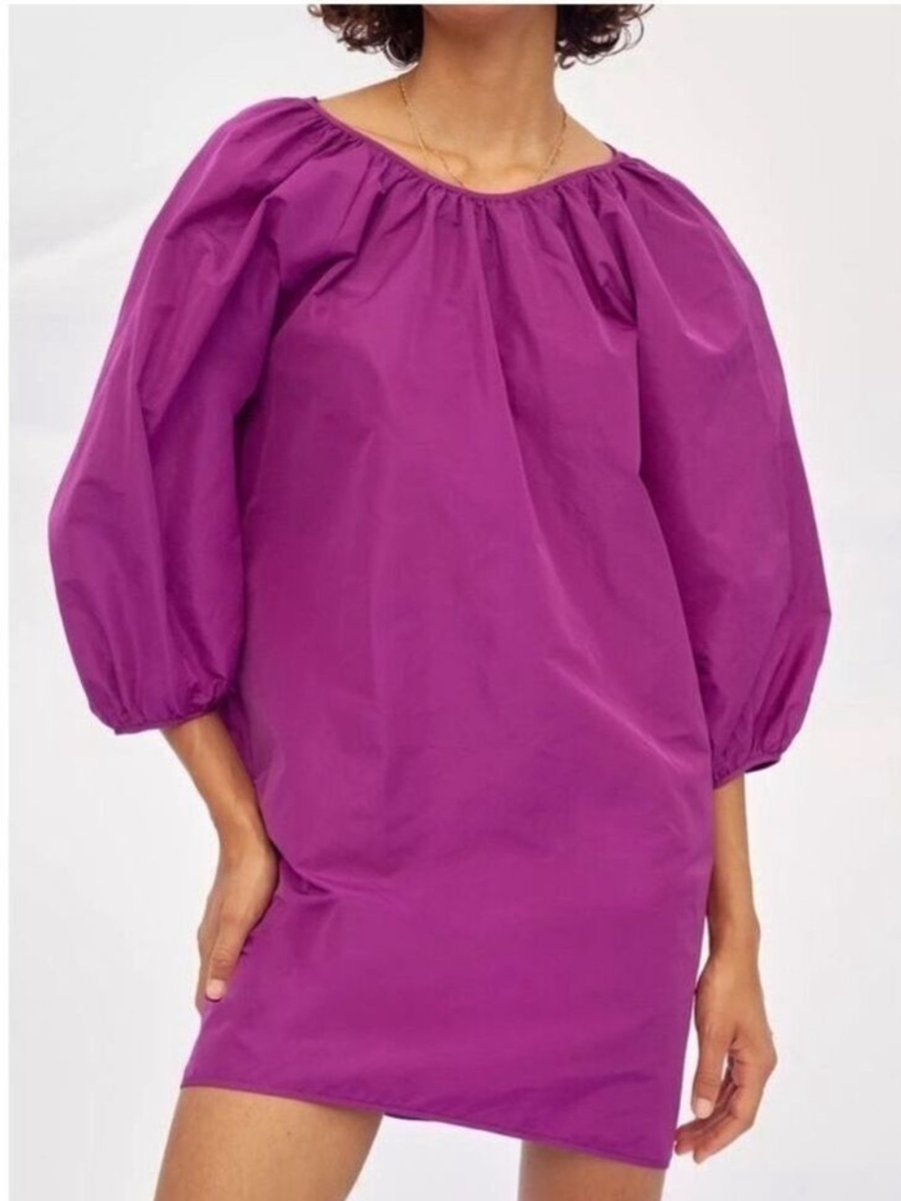 Aritzia Wilfred Cava Dress- Luminous Violet- Medium